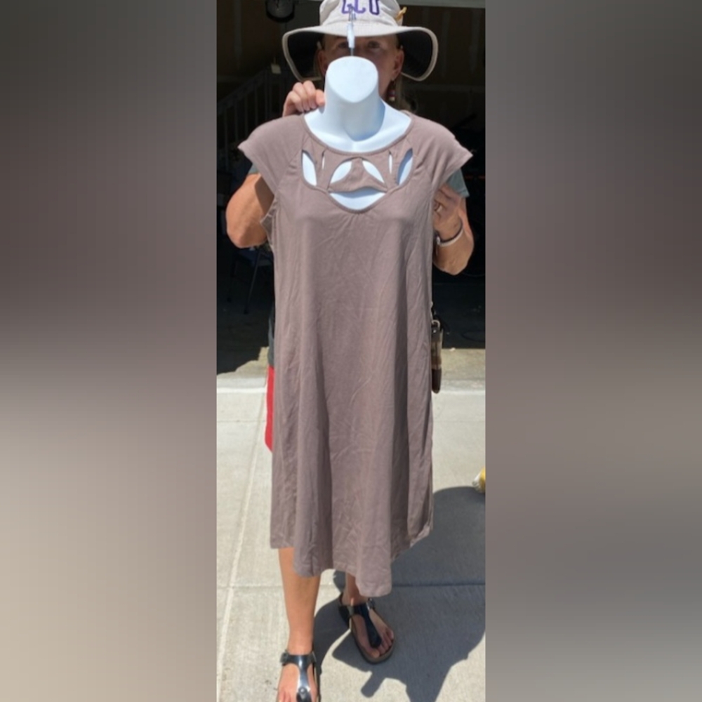 Synergy Organic Clothing Brown Midi Dress
